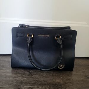 Michael Kors Black Satchel with Structured Design